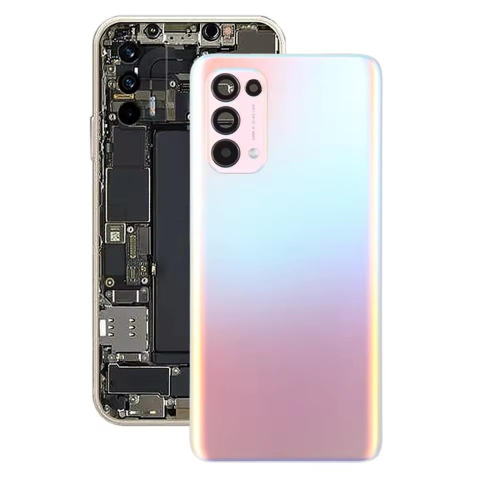 Couvercle de batterie Oppo Reno5 5G pour réparer une vitre arrière cassée