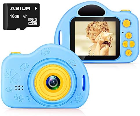 ASIUR Kids Camera,FHD Kids Video Gift Camera Children Camera 1080P with 16GB SD Card for 3-10 Years Boys Girls