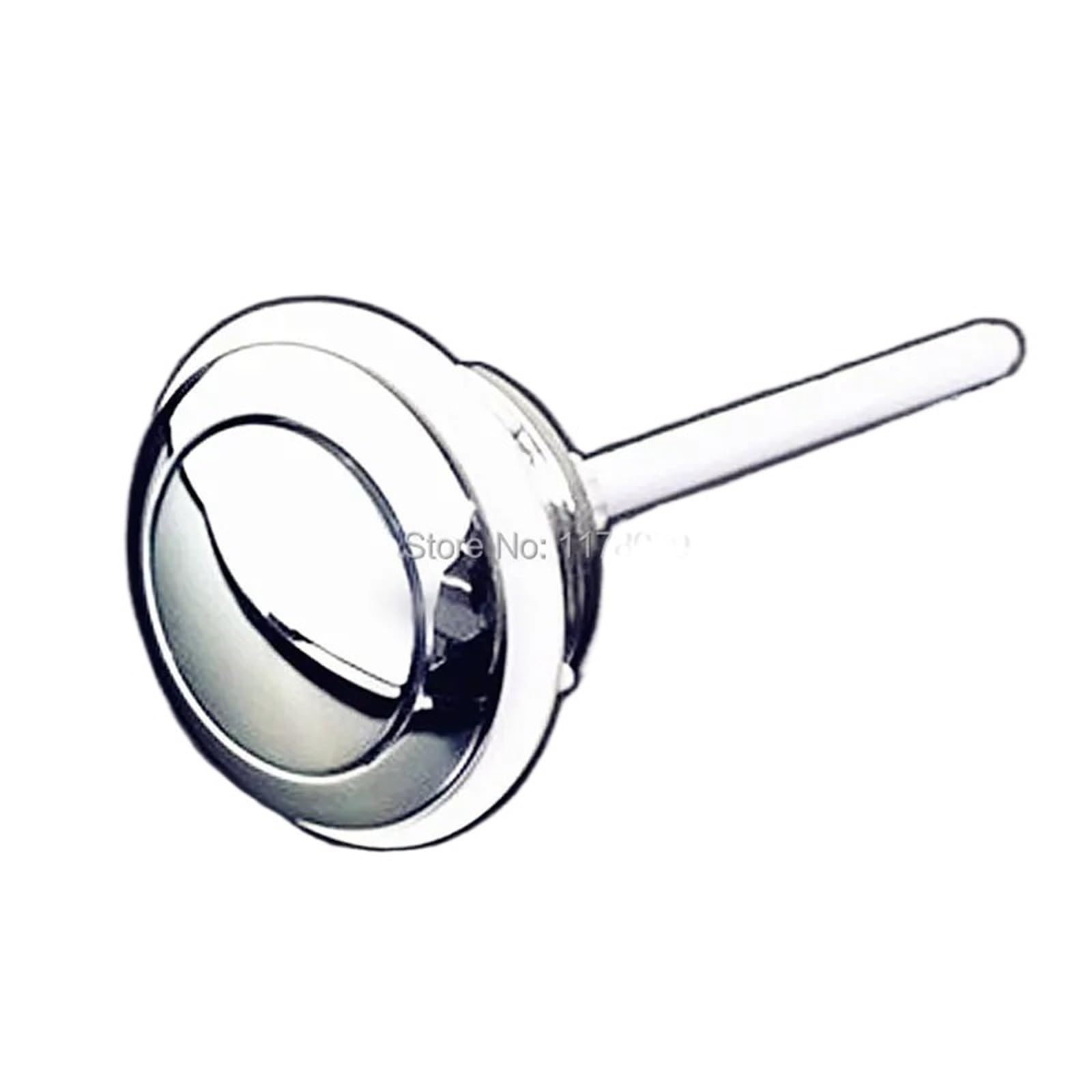 Pulsador cisterna Botón pulsador for inodoro, cubierta de válvula descarga única Universal 58mm, repuesto for tanque cerámica, interruptor plástico ABS, J17341