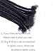 YONNA Human Hair Microlocks Sisterlocks Dreadlocks Extensions 60Locs Full Handmade (Width 0.4cm) 8inch Natual Black #1B