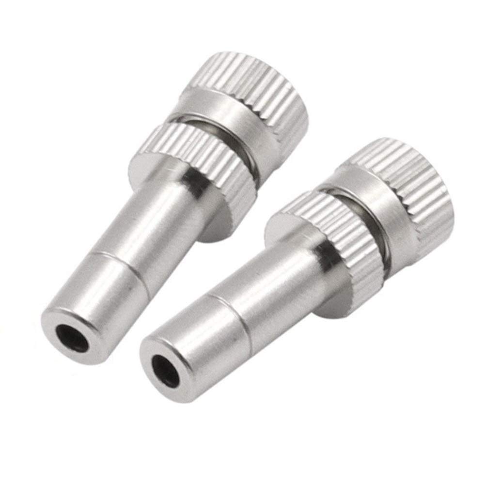 40PCS 6mm Quick Connect Mister Heads Brass Misting Nozzles for Cooling System Water Mister Nozzles Sprinkle Fog Nozzles for Patio Garden 0.0060.032" Sprayer Irrigation Tool Kit (Size : 0.15mm)