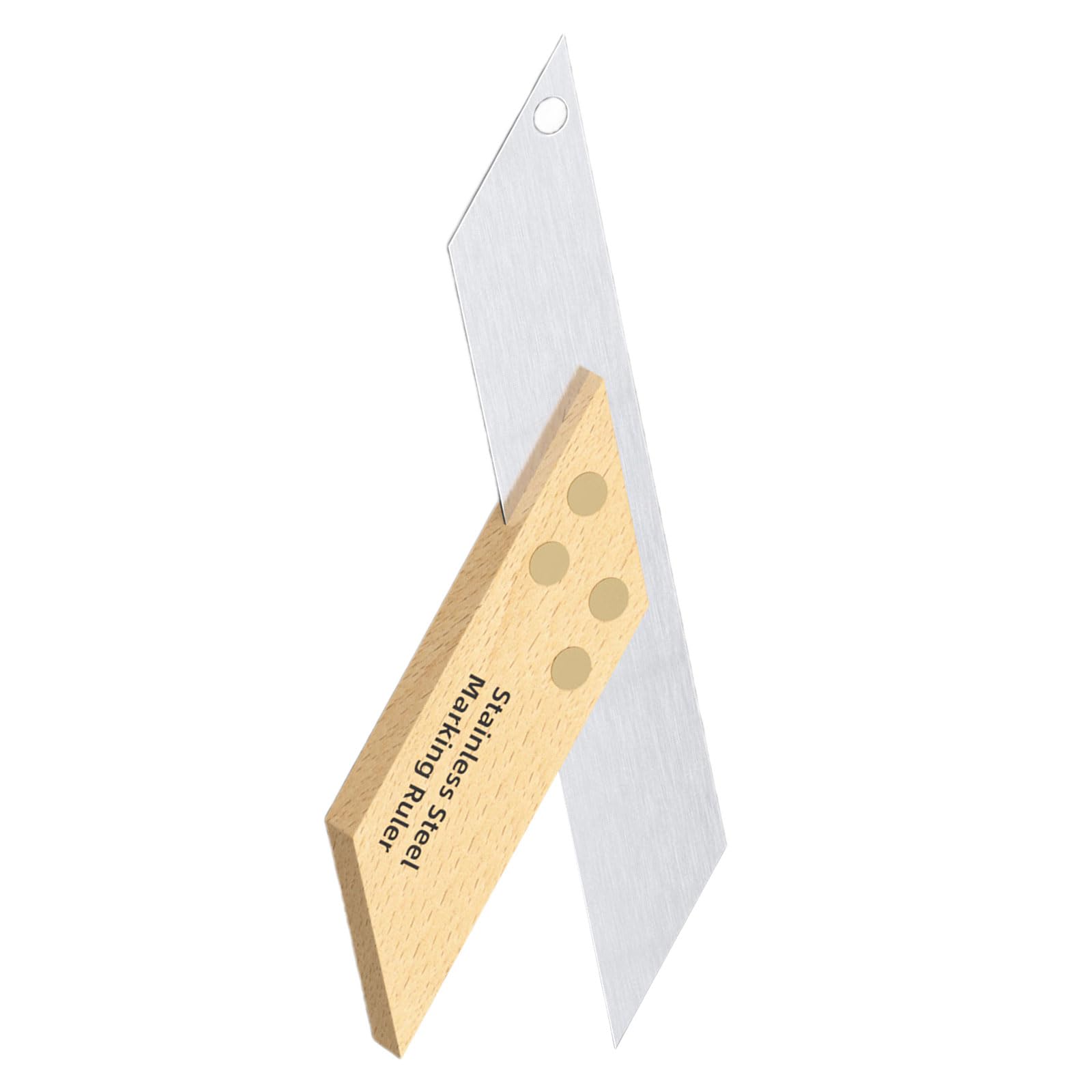 Woodworking Stainless Steel Layout Ruler with Multiple Angles Marking for Carpentry and Craftsmanships Applications Woodworking Marking Ruler