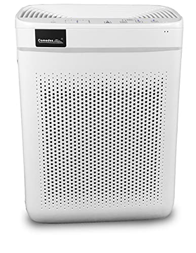 Comedes Lavaero 150 eco - Effizienter 4-Stufen Luftreiniger, Luftfilter inkl. Nanosilbervorfilter, Aktivkohle und HEPA-Filter | CADR 250m³/h | Ideal...