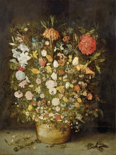 Nature morte fleurs Jan Brueghel affiche murale vintage 60x90cm