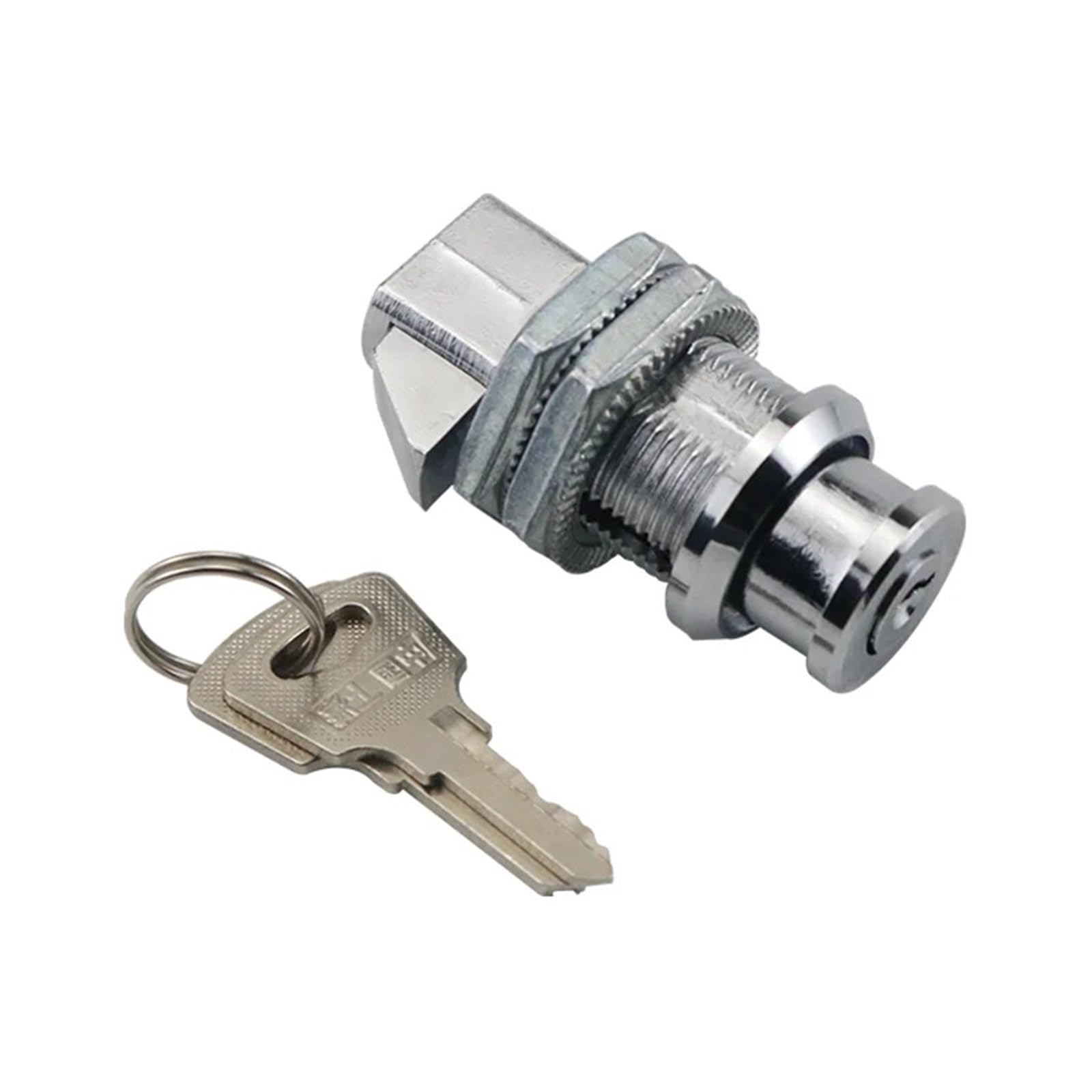 Zinklegierung Presstyp Zylindrisches Kollisionsschloss for Schaltschränke Multi-Spezifikationsschloss 1St(Chromium with lock)
