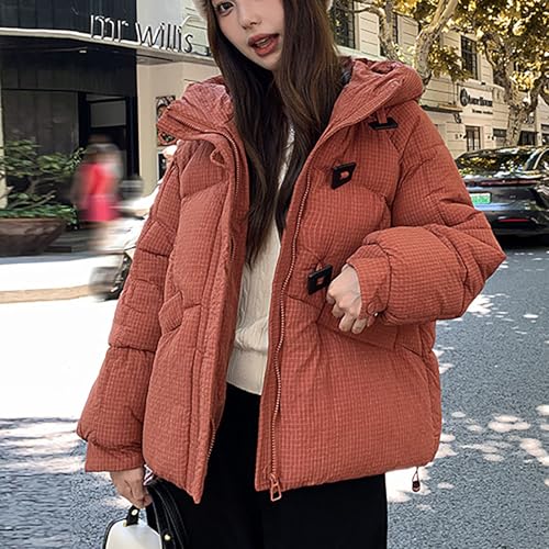 for Women Fall Winter Faux Leather Long Hooded Plain Puffer Jackets Hoodies Outfit Women 2025 Fashion Y2K2