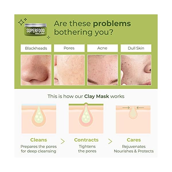 Clay-Mask-by-Plantifique-100-Vegan-with-Avocado-Superfoods-Dermatologist-Tested-Hydrating-Dead-Sea-Mud-Mask-Organic-Face-Mask-Face-Masks-Skincare-100ml34-Oz-Face-Mask-Skin-Care-for-Acne PLANTIFIQUE Korean Skin Care Detox Face Mask with Avocado & Superfoods - Hydrating Clay Mud Mask Dermatologist Tested for Face and Body - Vegan Skincare 3.4 Oz/100ml