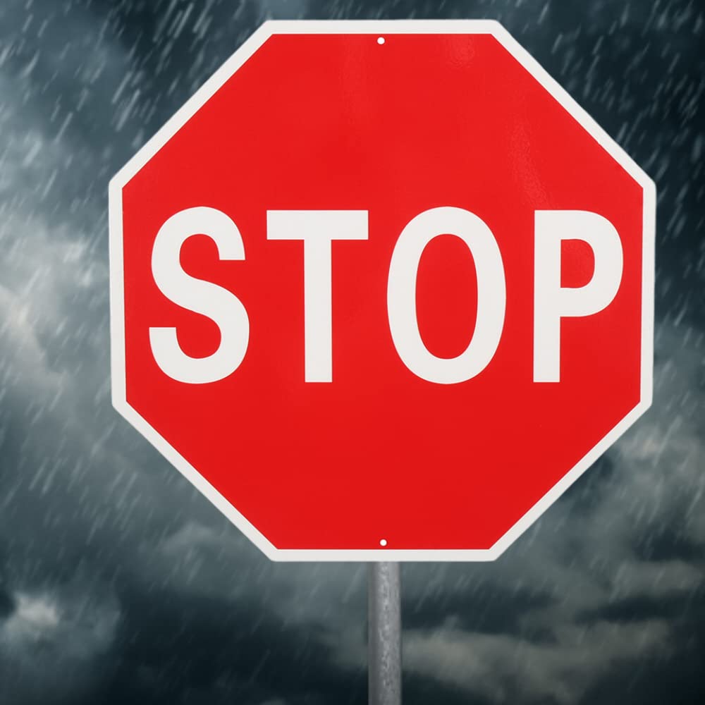 Stop-Schild Aus Aluminium – 2 Stück, 30.5 X 30.5 Cm, Reflektierend & Wetterfest Für Innen & Außen