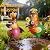 Natelf Metal Rooster & Hen Outdoor Statues Home Decor Hand-Painted Chicken Sculptures with Flower for Home Patio Lawn Backyard Farmhouse Kitchen Weather-Resistant Garden Ornament Gift Set
