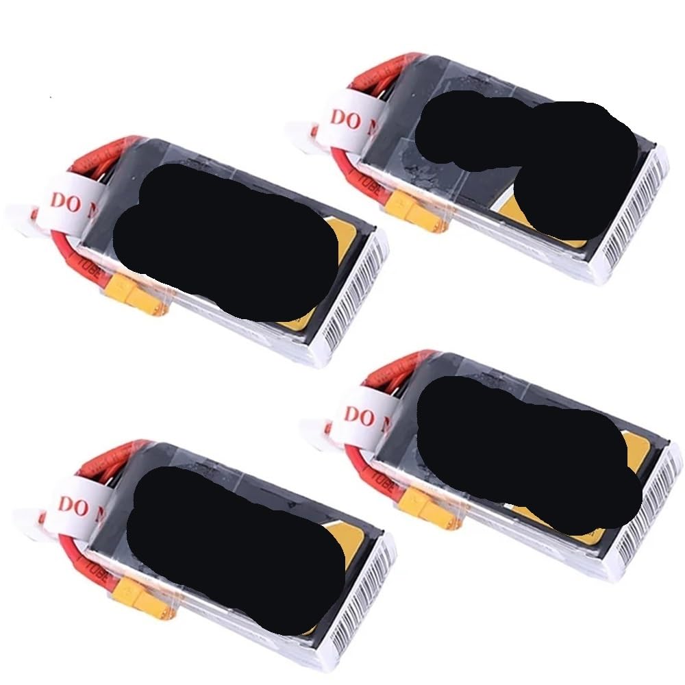 4 batterie al litio adatte for droni FPV 75C 3S 4S 850mAh 11.1 14.8V(4Pcs 11.1V With XT30)