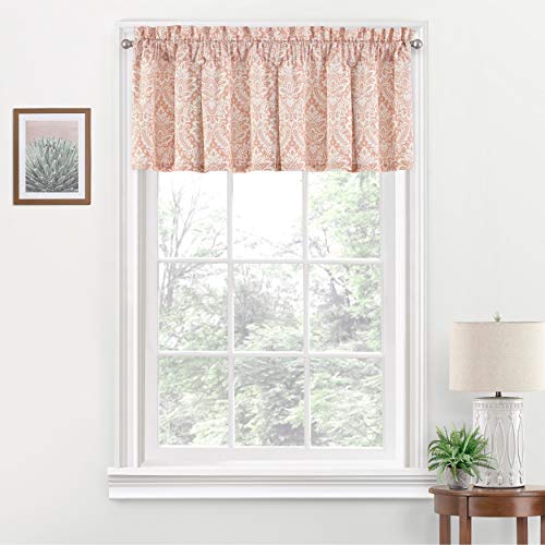 Waverly Valances For Windows - Donnington 52" X 18" Short Curtain Valance Rod Pocket Window Curtains Bathroom, Living Room And Kitchens, Cornflower #TOP3
