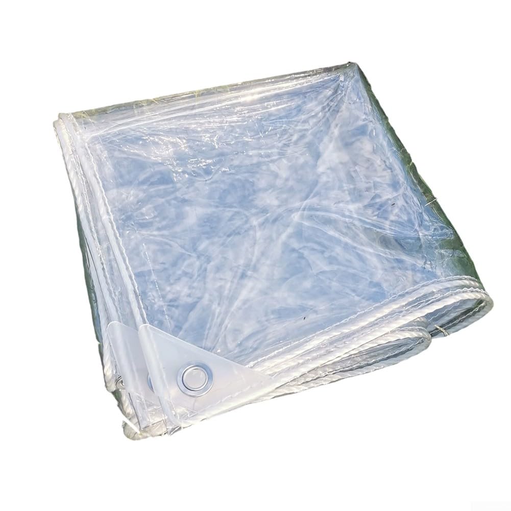 Bâche transparente pour serre et patio avec œillets de protection jardin