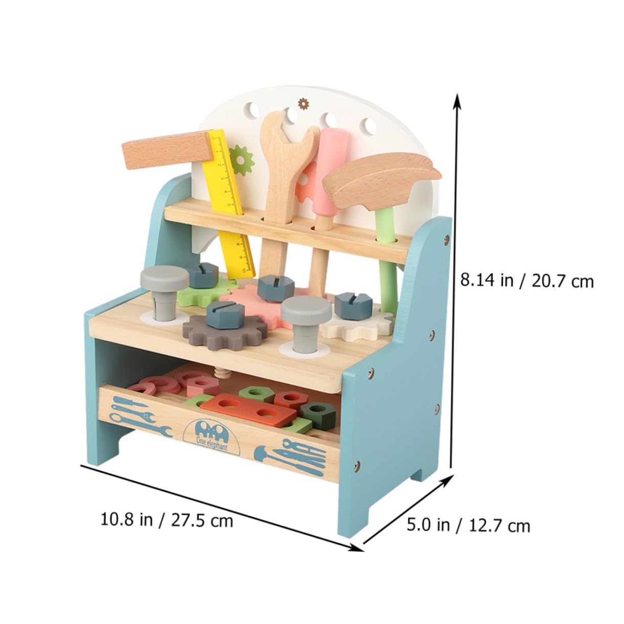 Juego de Tuercas y Tornillos de Montaje Educativo de Madera