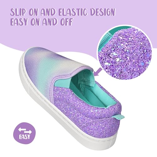 Image of K KomForme Boys & Girls Slip on Shoes, Toddler Canvas Walking Shoes | Lightweight, Comfortable