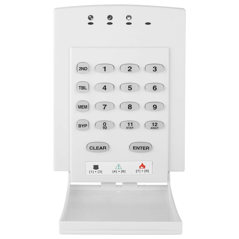 Teclado de control de alarma antirrobo de seguridad para el hogar con un solo botón y brillo: crea tu espacio sin esfuerzo