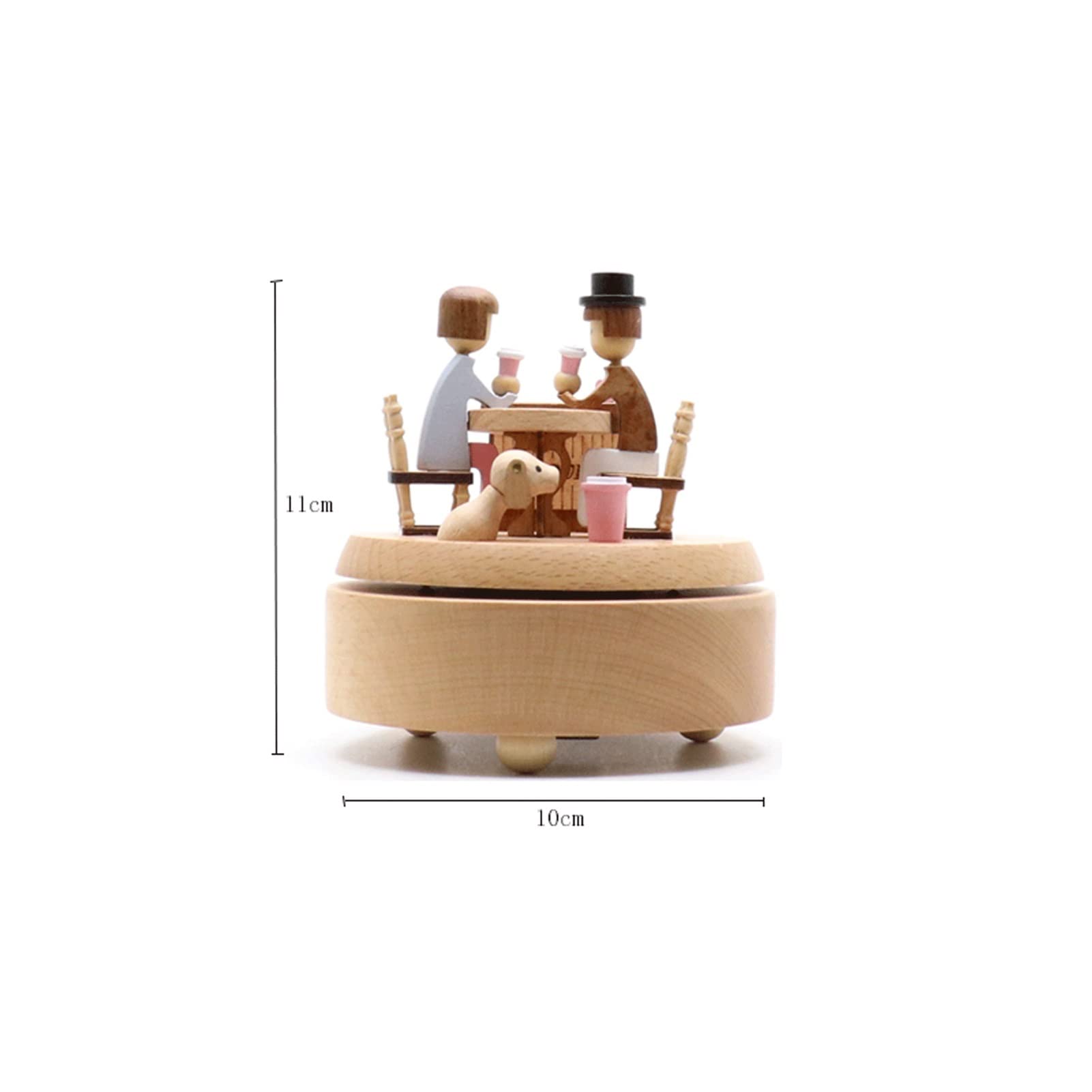 Carillon, per Ragazze Donne Scatola di musica in legno scatola musicale coppia regalo di compleanno regalo di nozze for ragazza, amico, fidanzata, regalo a mano, scatola di musica per Compleanno Natal