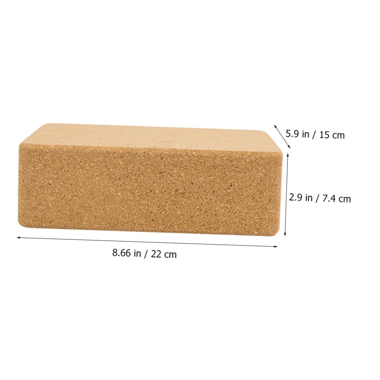 GALPADA Yoga Blocks Natural Oak High Density Flat Skid-resistant Perfect for Fitness Yoga Dance