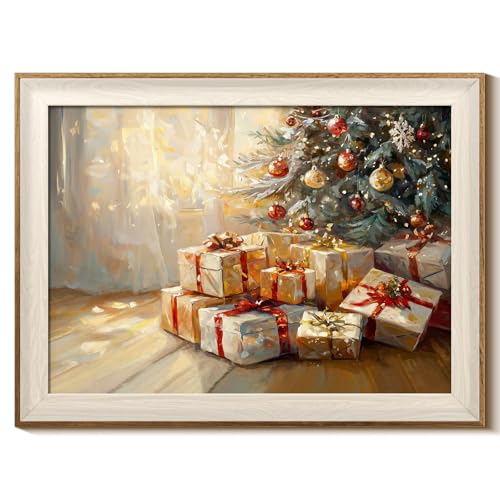 InSimSea Christmas Decor Framed Wall Art, Gifts under the Christmas