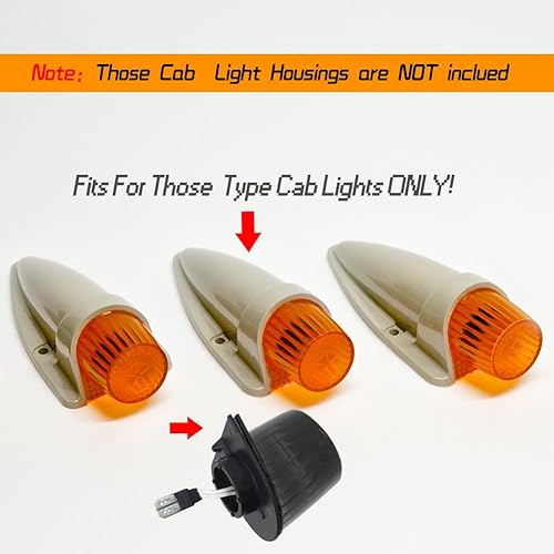 Miniatura 4 de Para Dodge D100 1974-93 150 250 350 W250 Pickup Trucks Cab Marker Roof Running Top Clearance Light Lente ahumada