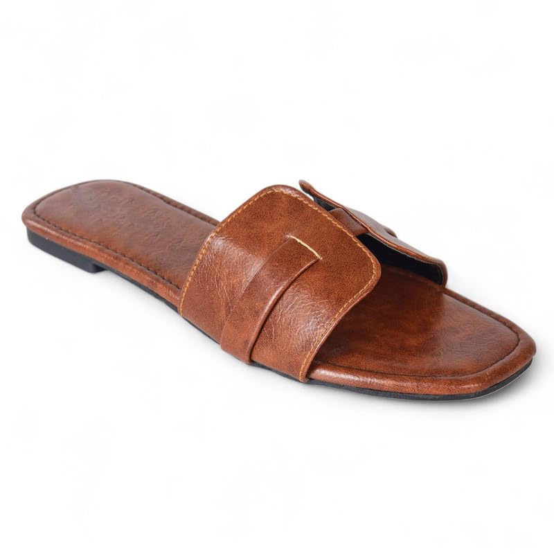 Image of 9ZER09 Trendy Slip On Sandals for Women | Comfortable Casual Sandals | Relaxed Daily Styling