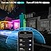 KSIPZE Outdoor led Strip Lights Waterproof IP68, RGB Outdoor led Lights with Button & Bluetooth App Control, Music Sync, Timer, Exterior Led Rope Lights for Decor Balcony, Roof, Garden, Pool