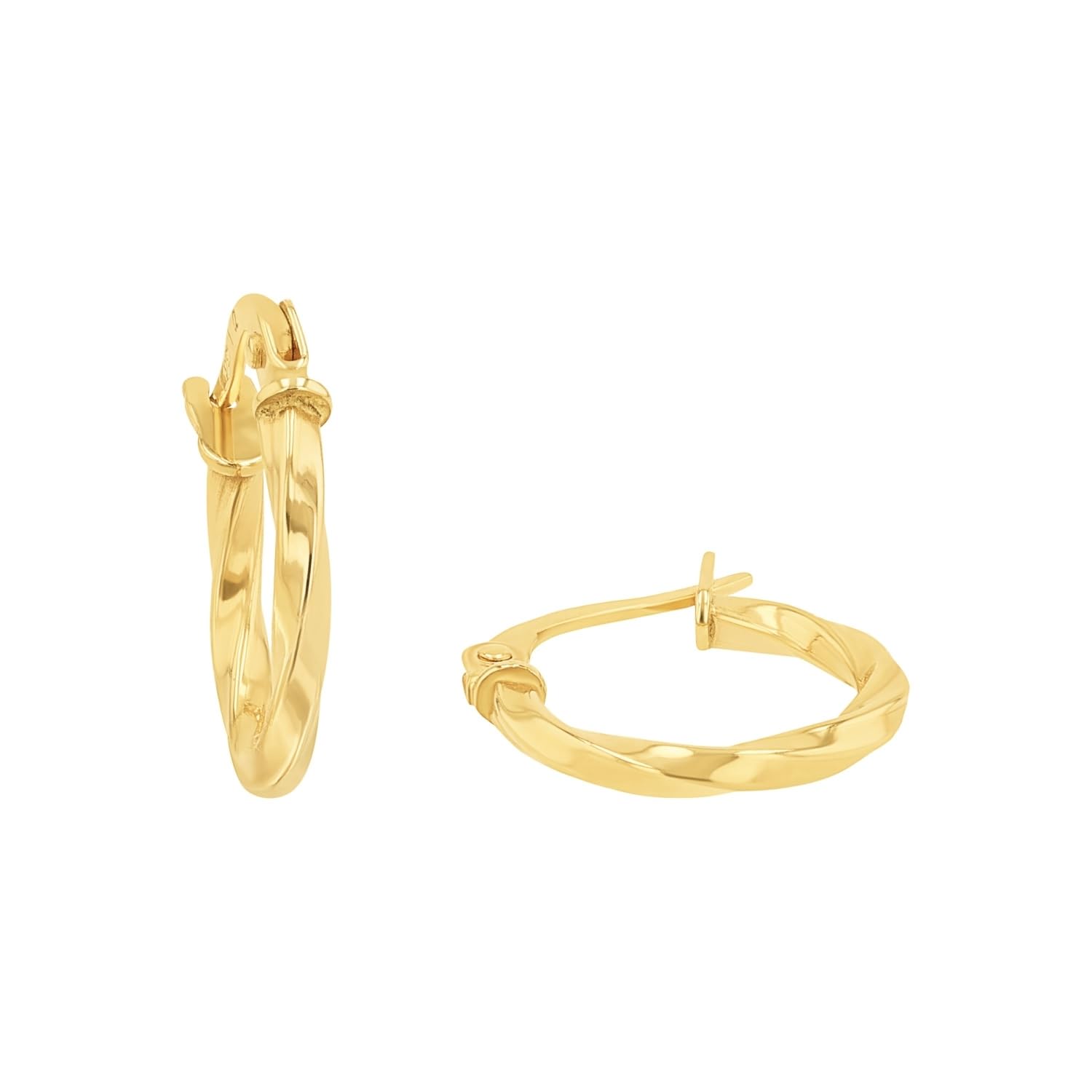 Amor Creolen Damen Ohrschmuck, 1,5 cm, Gold, Kommt in Schmuck Geschenk Box, 2013796