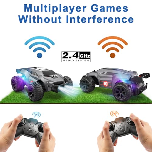 EpochAir Remote Control Car - 20km/h High Speed RC Cars Off Road, 2x1000mAh Rechargeable Battery, To