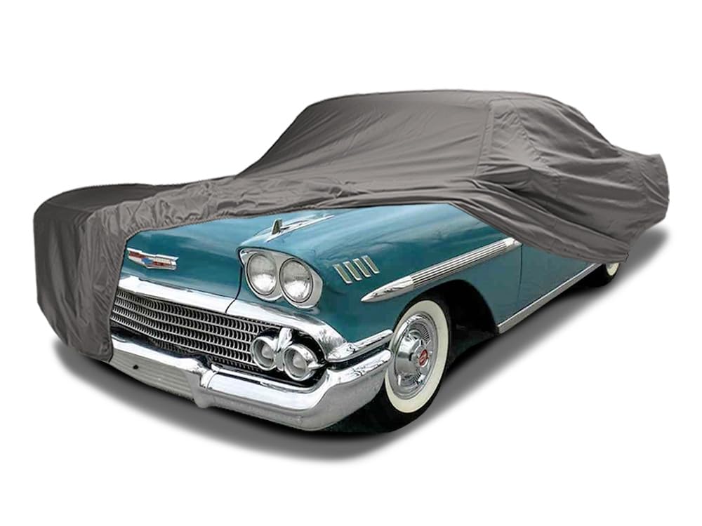 CarsCover Custom Fits for Chevy Impala 1971-1976 Car Cover Ironshield Leatherette All Weatherproof Waterproof 100 Block Sun Rain