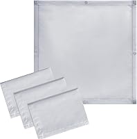 VIHOSE 4-Pack 2x2 Ft Magnetic Fluorescent Light Covers - Reduce Glare & Flicker for Classroom, Office, Home Ceiling Lights (Solid Gray)