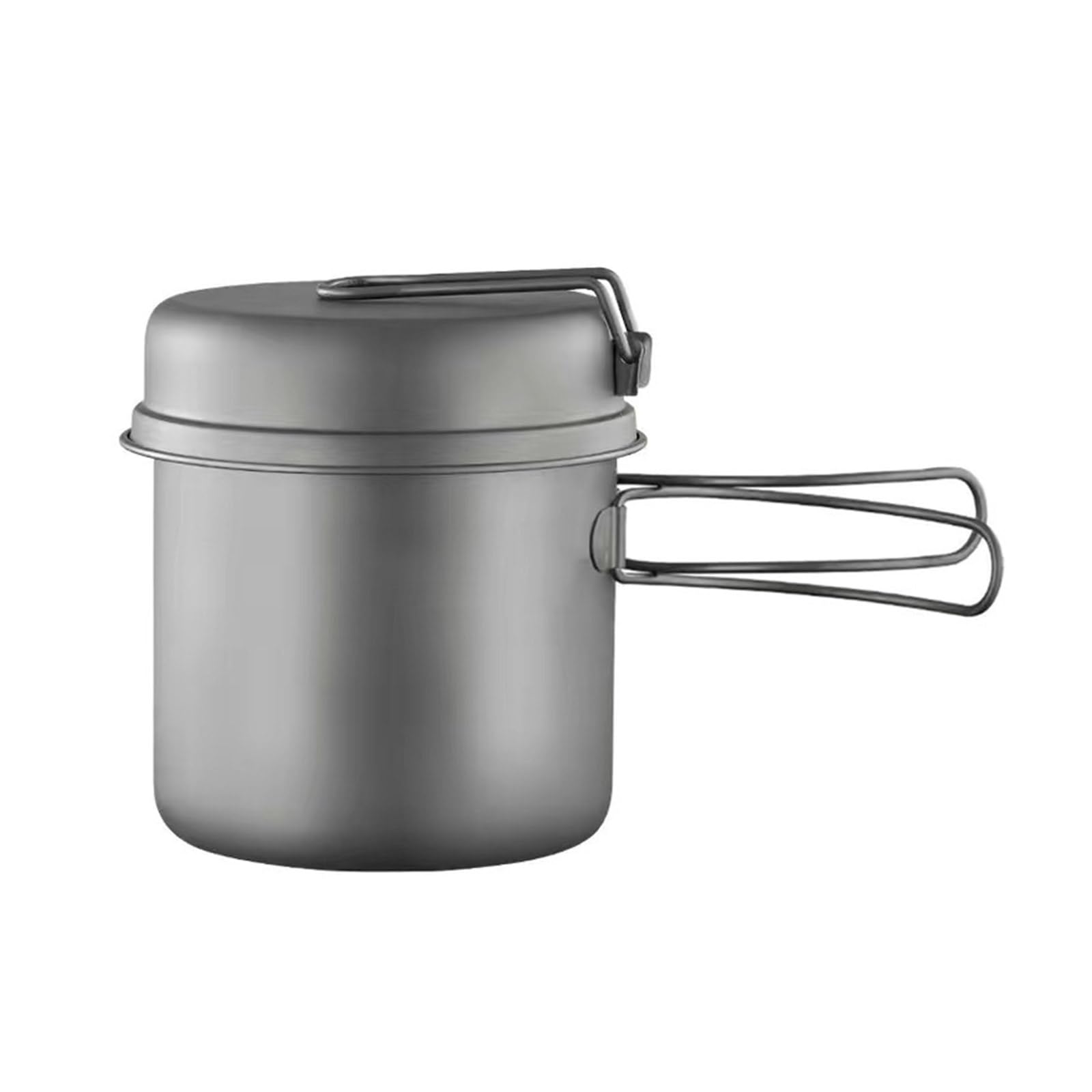 Casseroles de camping en métal avec poignée pliable et portable