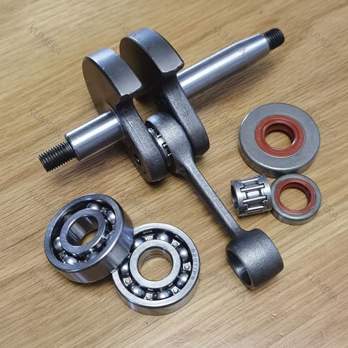 KUMEKA FS220 Crankshaft with Bearings and Oil Seals Set Fits Stih-l FS180 FS220 Trimmer Brush Cutter Replacement Parts