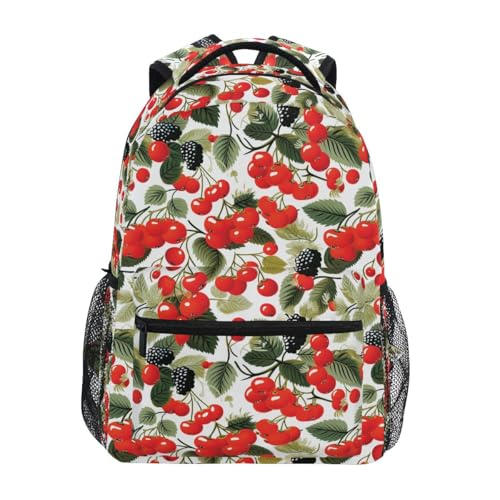 Sac à dos d'école étudiant léger et résistant Cherry with Raspberry