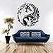 YINSHENG Yin Yang Dragon Silhouette Vinyle Stickers muraux décor à la Maison Salon Chambre Fond Animal Stickers muraux Stickers muraux Design d'intérieur peintures murales 57x66cm
