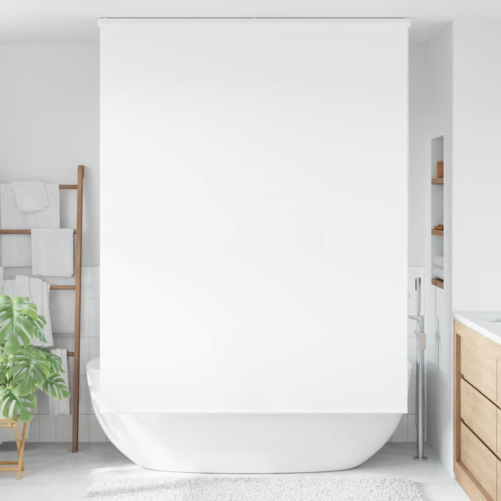 LAPOOH Duschrollo mit Kassette 150x240 cm Stoffbreite 146 cm, Spritzschutz Für Badewanne, Duschvorhang Badewanne, Badewanne Vorhang, Duschvorhang Rollo - 4015061