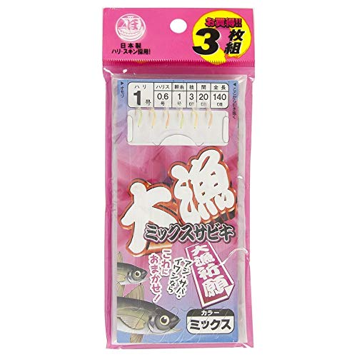 Amazon | タカミヤ 大漁ミックスサビキ 3枚組 針1号-ハリス0.6号