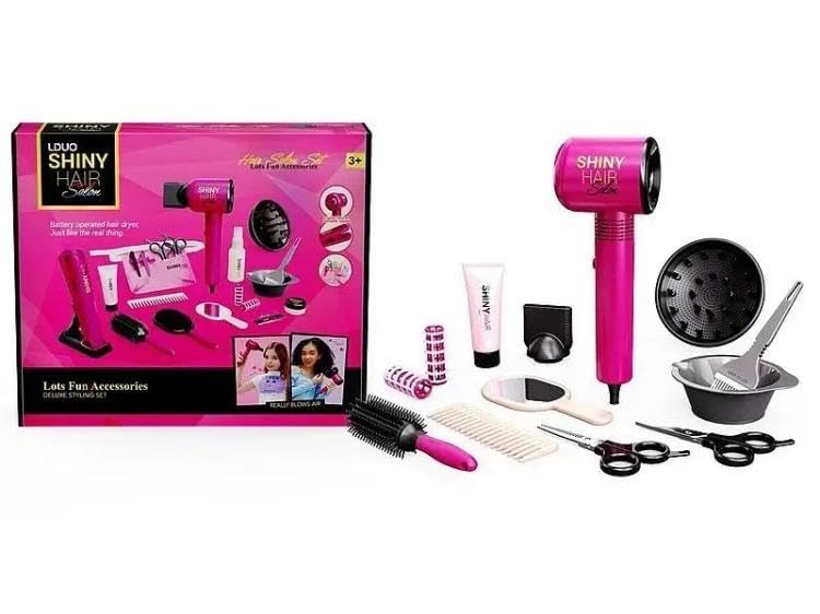 Sèche-cheveux avec accessoires pour séchage rapide et coiffage