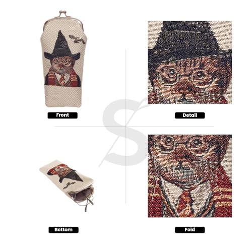 Image of Signare Tapestry Glasses Case for Women Eyeglass Case with Fashion Pattern Design