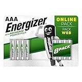 8-Pack Energizer Recharge Power Plus-NiMH-Akkus, Typ AAA, 2000 mAh