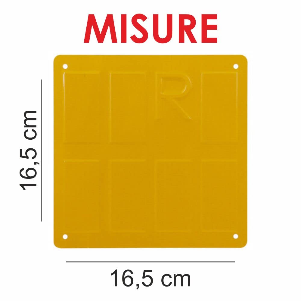 Targa In Alluminio Per Rimorchi Agricoli | Omologata Per Uso Provvisorio | Con Lettera R Inclusa | Personalizzabile - Foto 5