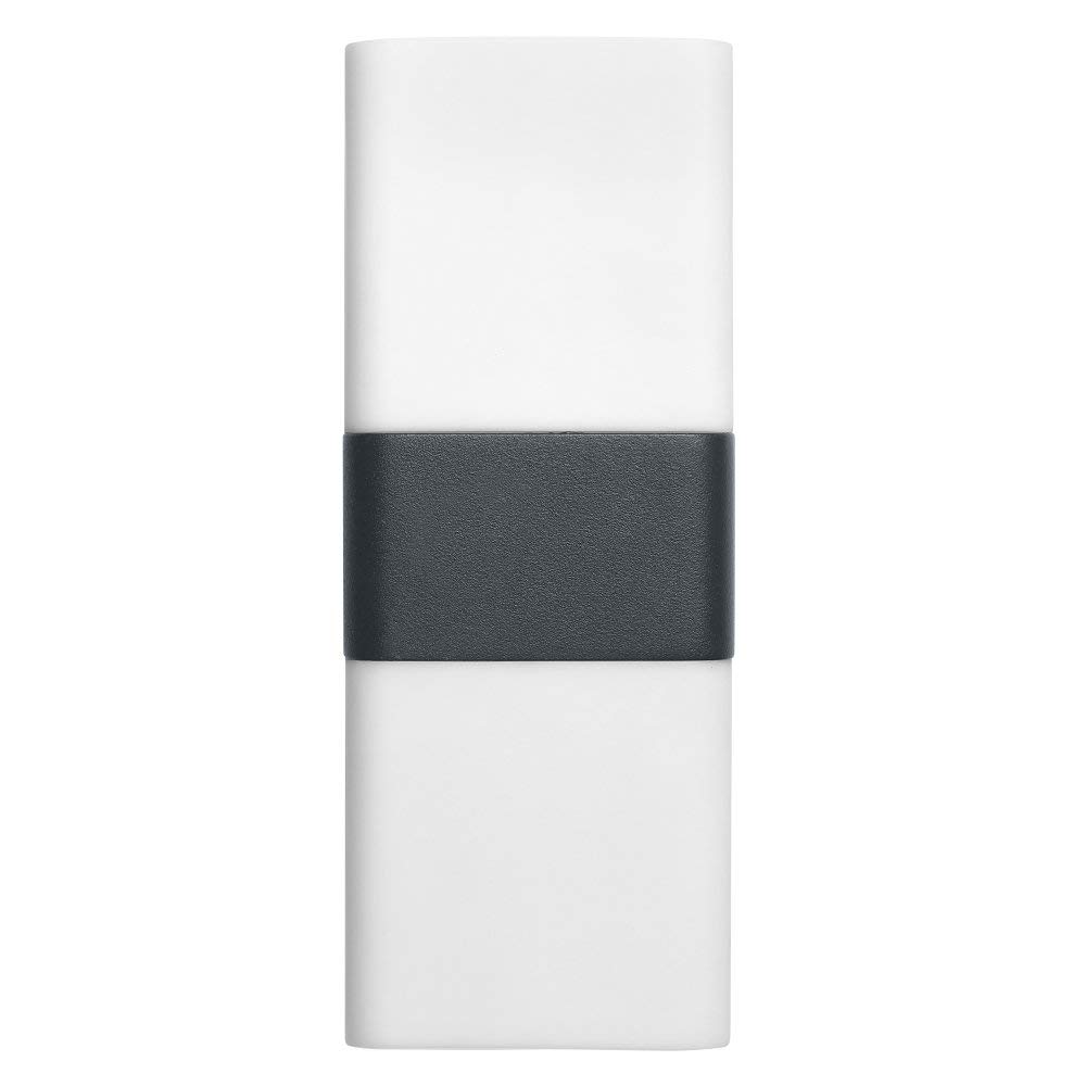 Ledvance Smarte LED Aussenleuchte für die Wand mit WiFi Technologie für Außen, RGB-Farben änderbar, aus dunkelgrauem Aluminium, Kompatibel mit Google und Alexa Voice Control, SMART+ WIFI CUBE UPDOWN