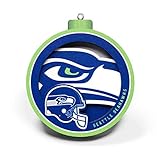 YouTheFan NFL Seattle Seahawks 3D Logo Series Ornament