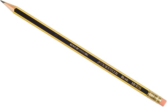 Staedtler Noris - matita da Disegno HB, Black, Yellow, Germany, PEFC