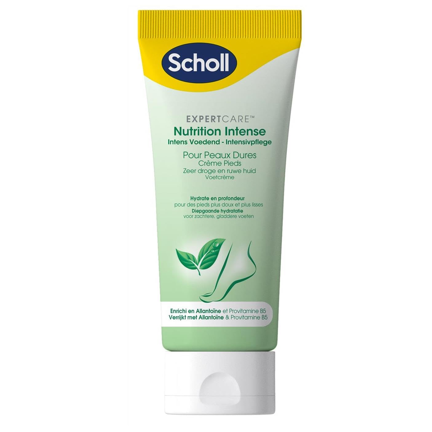 SCHOLL 3 x Nutrition Intense Cremas – Piel muy seca – Alantoína – 75 ml