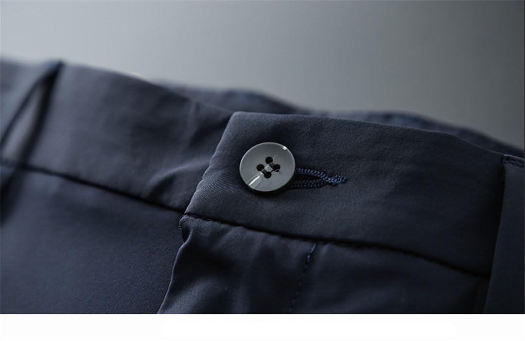 Pantalones De Hombre Pantalones Rectos De Peso Medio De Verano Pantalones Casuales De Cuerpo Entero