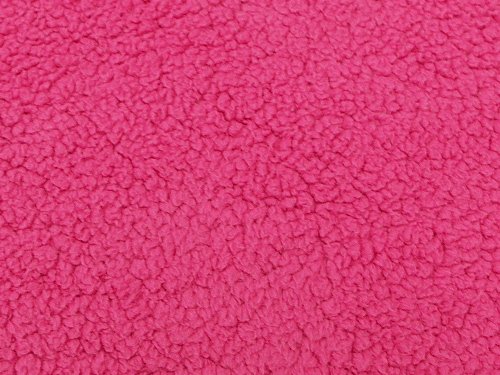 image for SyFabrics Minky Sherpa Lambs Wool Fabric 58 inches Wide Fuchsia