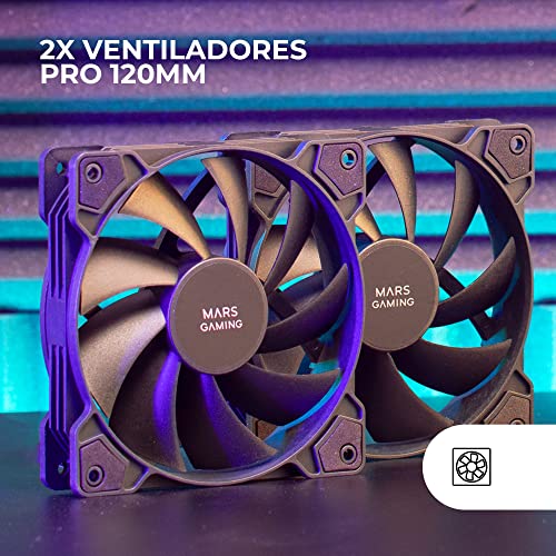 Mars Gaming MFPROX2 système de refroidissement d'ordinateur Boitier PC Ventilateur 12 cm 2 pièce Neuf - vue 8