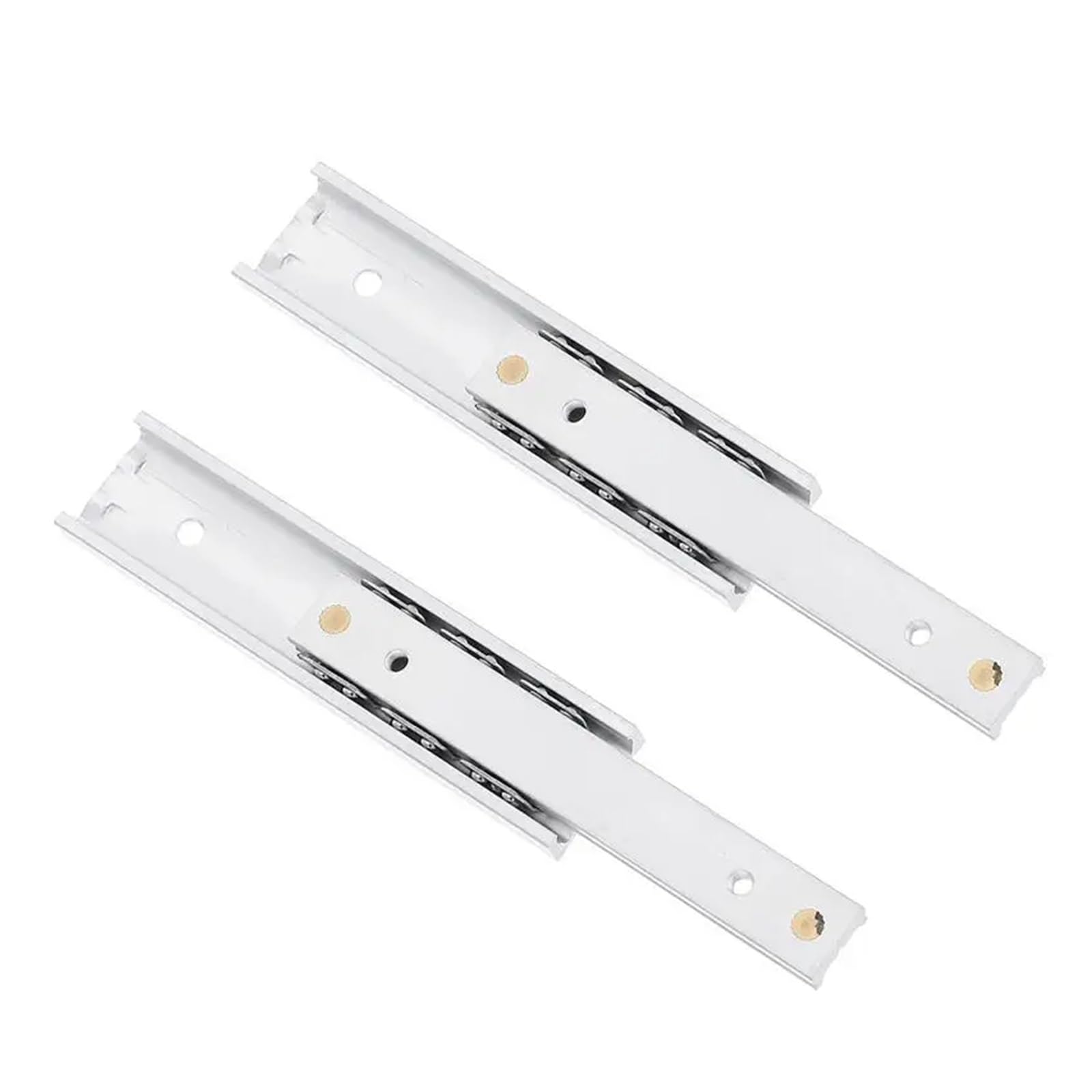 Drawer Slides 2 Pcs Duty Drawer Slides Extended Cabinet Rails Aluminum Alloy Bidirectional Durable Furniture Tracks Miniature for Decor