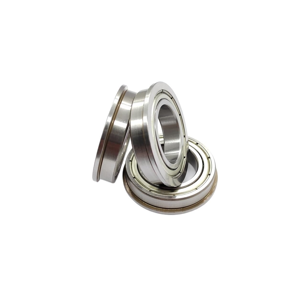 10 F6-90-5Z-Z Miniature Flange Ball Bearings, 25x42x9mm, Thin Section, Suitable for Power Tools