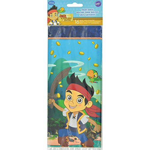 Wilton 16 Count Disney Jake and The Never Land Pirates Treat Bags