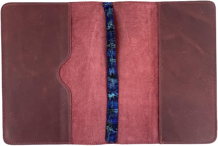 Hide & Drink, Journal Cover Compatible with Moleskine XL (7.5 x 9.75 in) with Strap, Refillable Case, Personal Planner, Full Grain Leather, Handmade Office & Work Essentials, Sangria